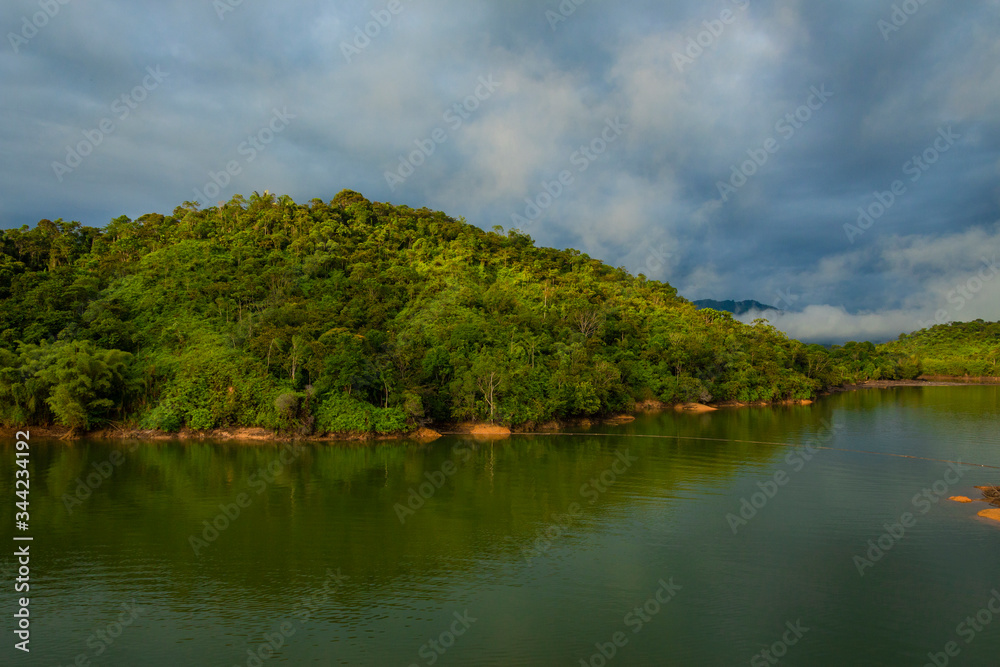 Beautiful landscape of Dam in Colombia