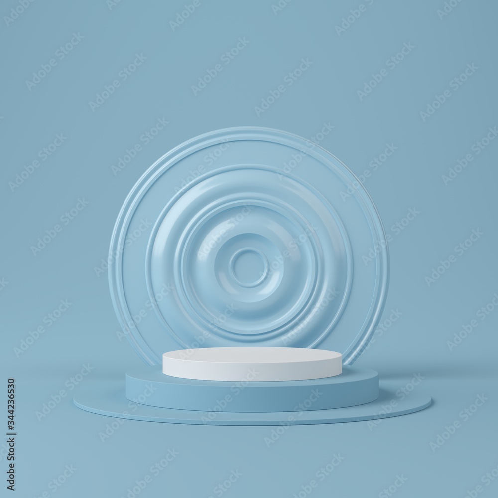Fototapeta premium Abstract background, mock up scene geometry shape podium for product display. 3D rendering