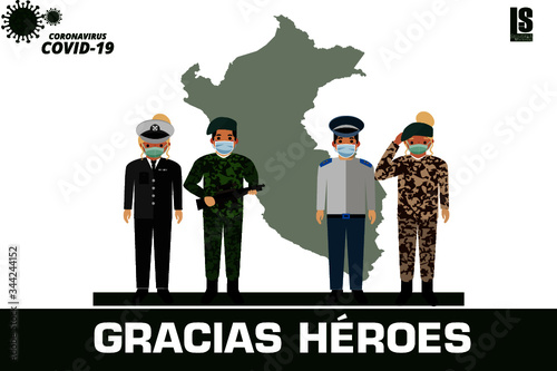 MILITARES UNIDOS PARA PROTEGER AL PERU