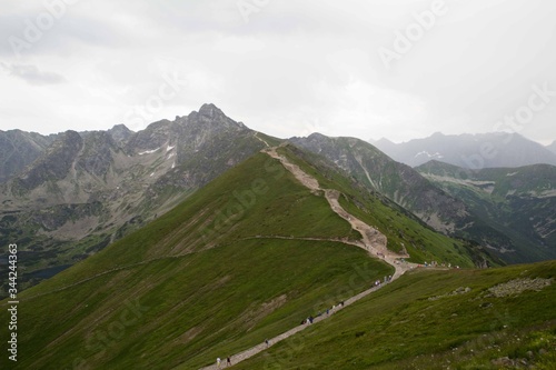 Obraz na płótnie Panorama Tatr - Kasprowy Wierch, Polska w salonie