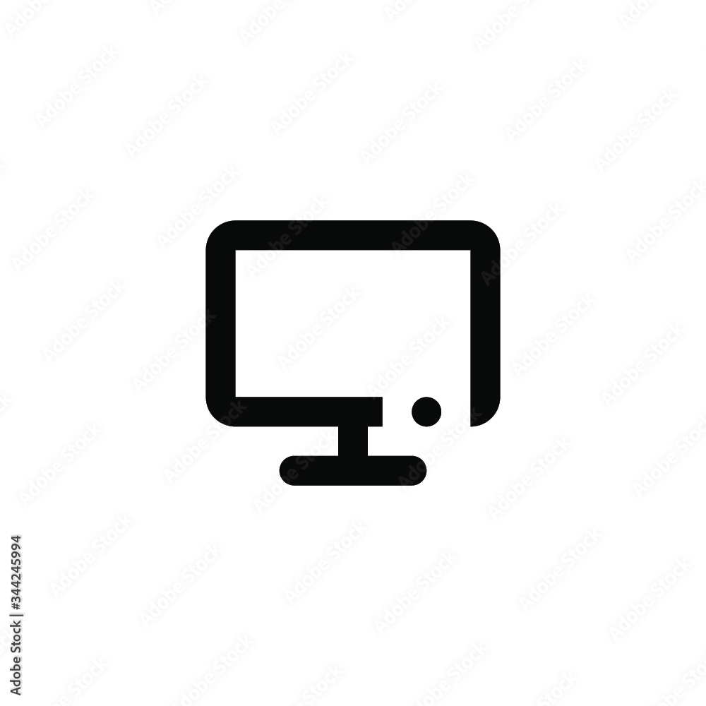 Television isolated minimal single flat icon. Technology line vector icon for websites and mobile minimalistic flat design. Television isolated minimal single flat icon. Technology line vector icon for websites and mobile minimalistic flat design.