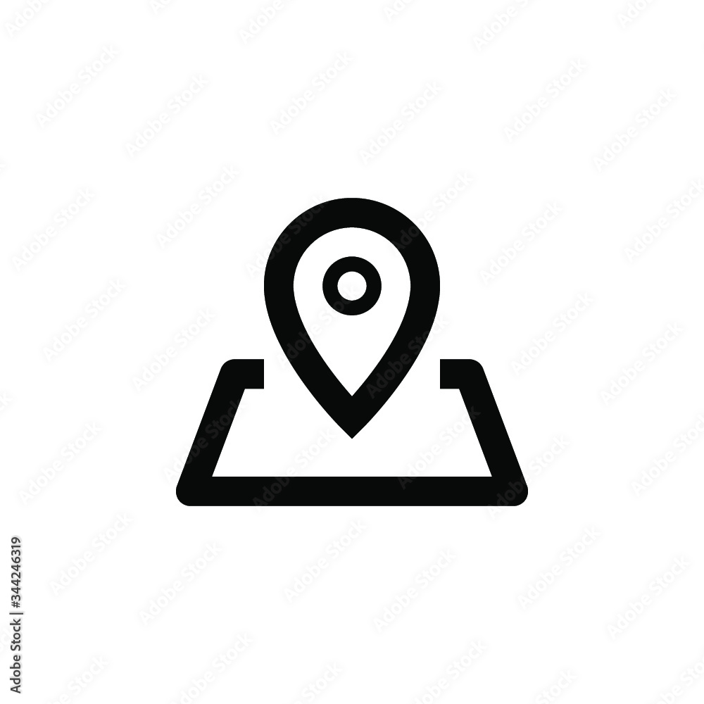 Pin on the map. location line vector icon for websites and mobile minimalistic flat design. Pin on the map. location line vector icon for websites and mobile minimalistic flat design.