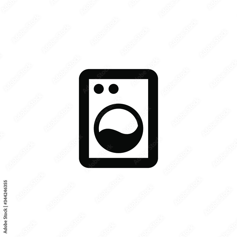 a washing machine line vector icon for websites and mobile minimalistic flat design. a washing machine line vector icon for websites and mobile minimalistic flat design.