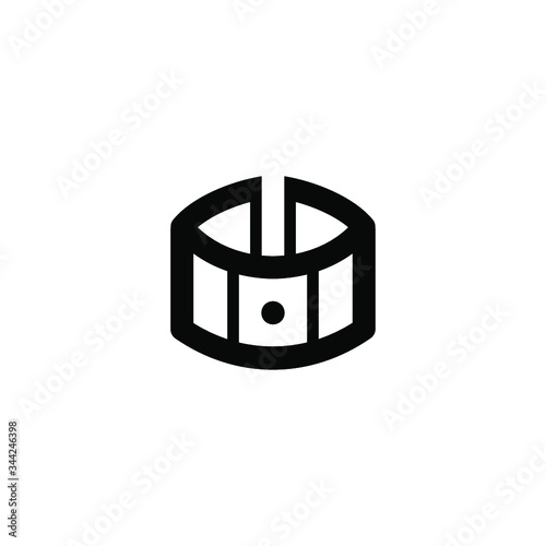 Fitness bracelet isolated line vector icon for websites and apps mobile minimalistic flat design