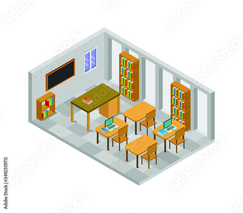 isometric school room