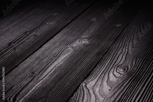 Dark wood texture background surface with old natural pattern