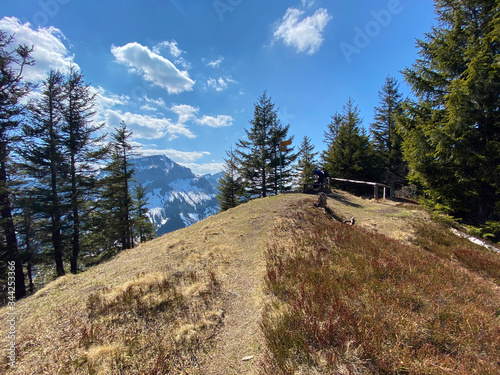 Alpine mountain hill Studberg over the Eigental valley, Eigenthal - Canton of Lucerne, Switzerland (Kanton Luzern, Schweiz) photo