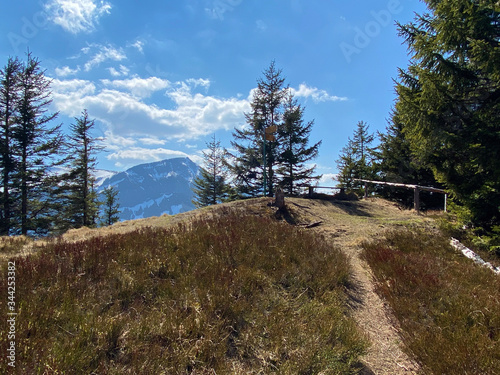 Alpine mountain hill Studberg over the Eigental valley, Eigenthal - Canton of Lucerne, Switzerland (Kanton Luzern, Schweiz) photo
