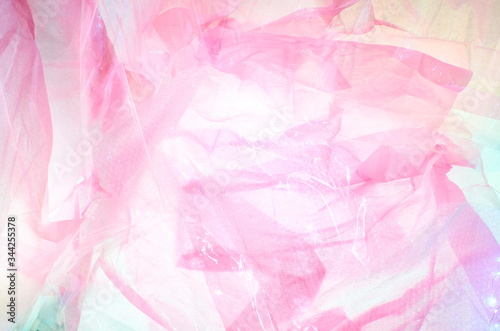 Pink bubble wrap and tissue paper