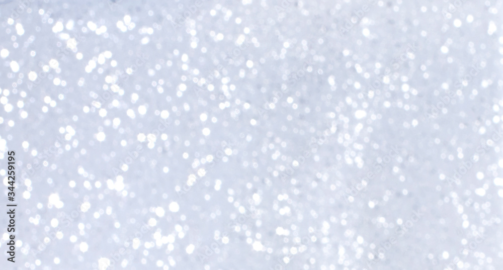 Glitter on silver background Glitter on silver background