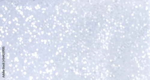 Glitter on silver background