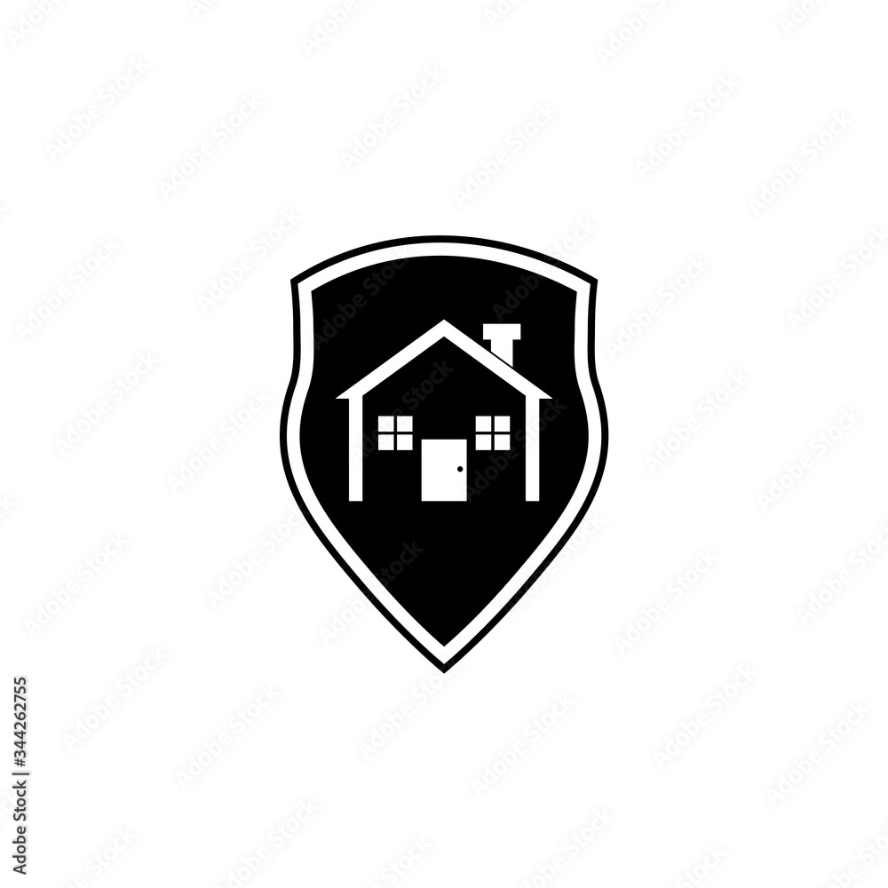House shield icon isolated on white background