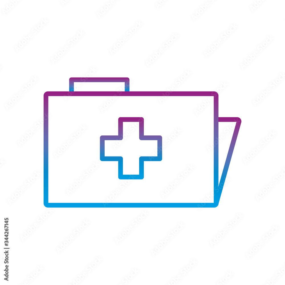 File with cross gradient line style icon vector design File with cross gradient line style icon vector design