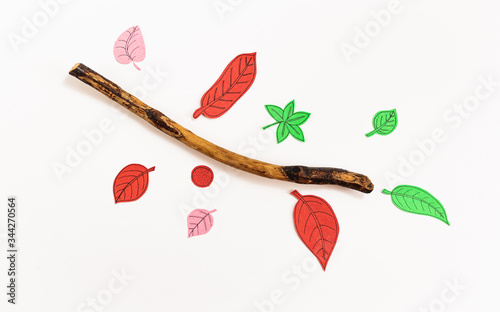 Leaf Set. Hand-drawn decorative elements, doodle floral elements. Black line ink hand drawn art. White background ready for copywriting. Perfect for invitations, greeting cards, posters, prints.