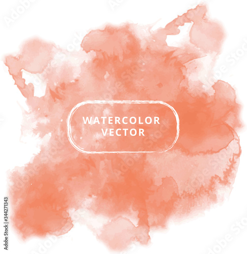 Watercolor stain, pastel color, background, illustration vector