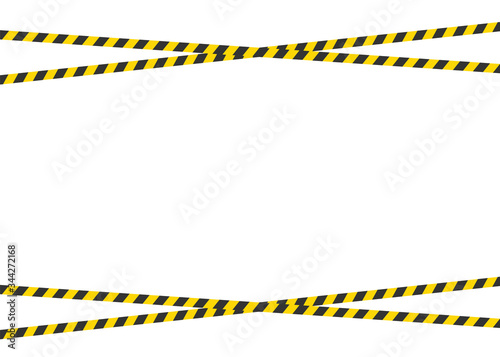 Wallpaper Mural Warning tape isolated on white background. Your text here. Vector. Torontodigital.ca