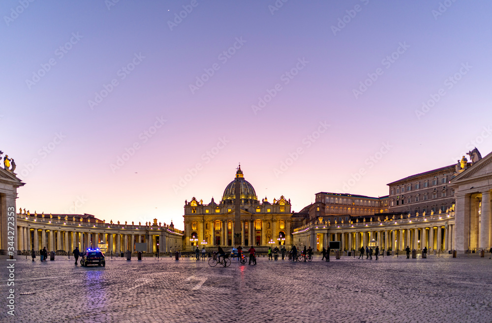 Vatican city, Piazza San Pietro, Basilca di San Pietro, St. Peters square, St. Peters Basilica.