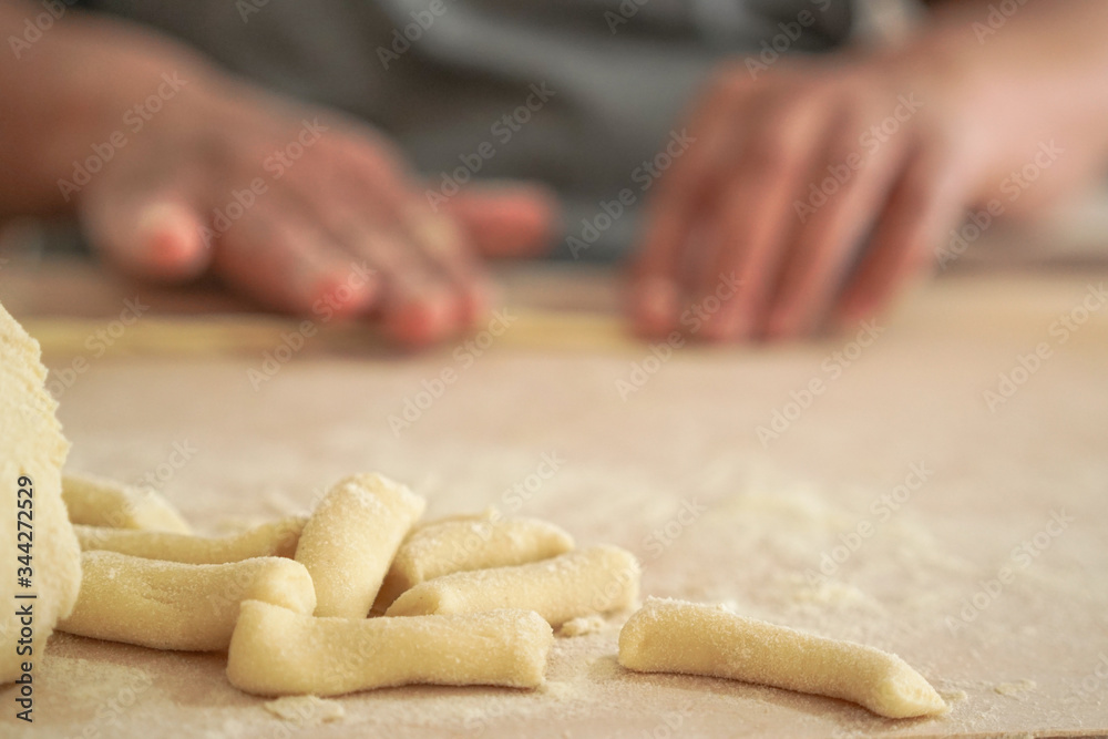 Mparrettate, pasta tipica calabrese, Italy