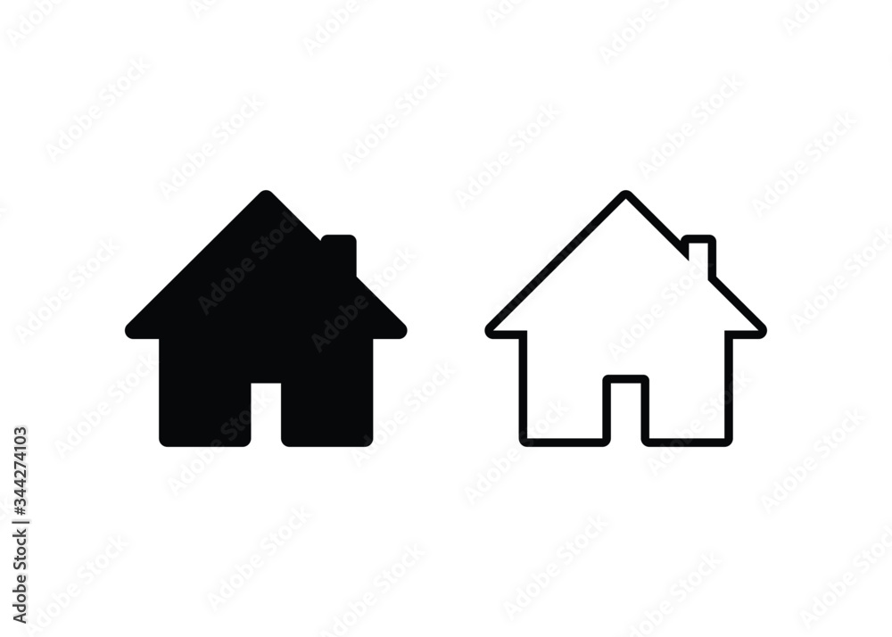 Home icon, Home sign and symbol vector design Home icon, Home sign and symbol vector design