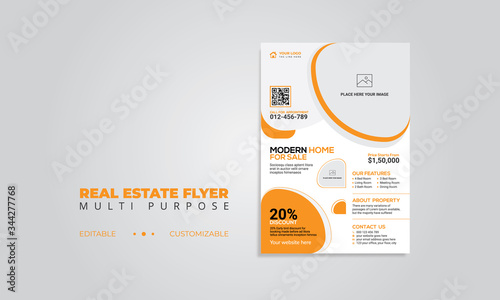 Modern Real Estate Flyer Template (ID: 344277768)