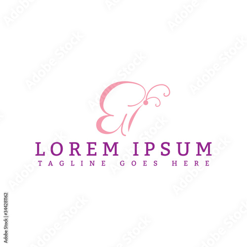 Outline design butterfly icon symbol for element design