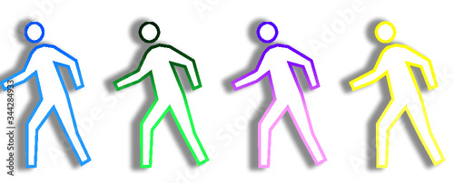 persone colorate 