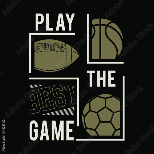 soccer ball design, vector sport illustration, tee shirt graphics, typography
