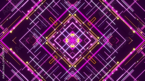 purple abstract background, motion squares and lines, loop photo