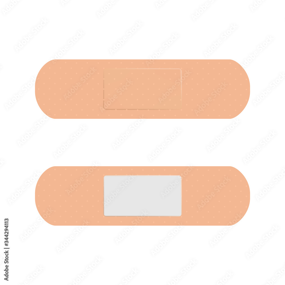 Aid Band Plaster Strips Set. Vector illustration Aid Band Plaster Strips Set. Vector illustration