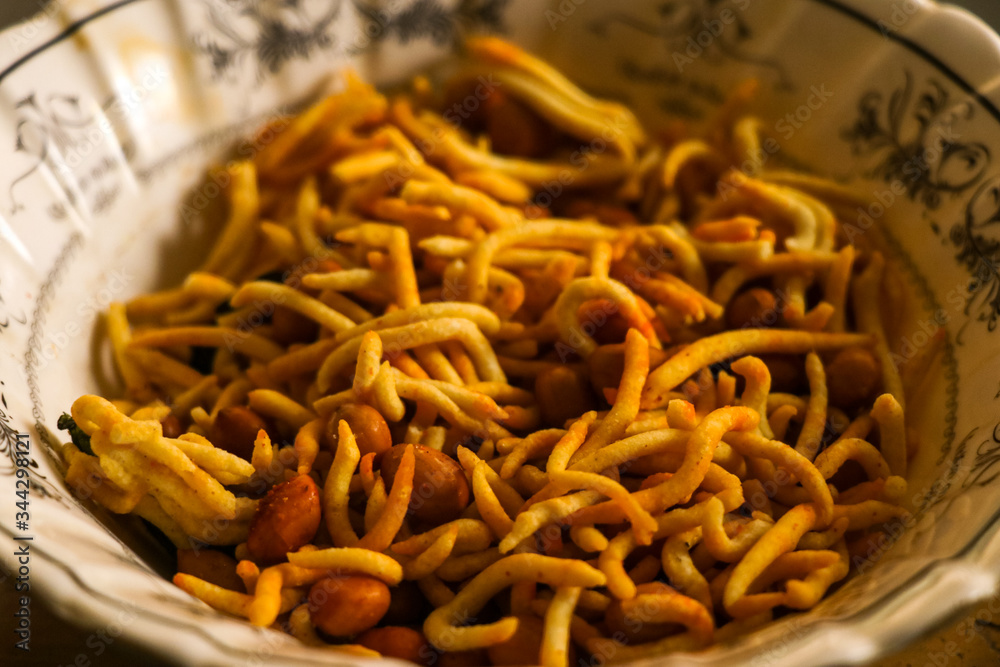 Indian traditional snack mixture Indian traditional snack mixture
