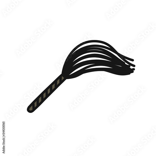 lash sex toy doodle icon, vector illustration