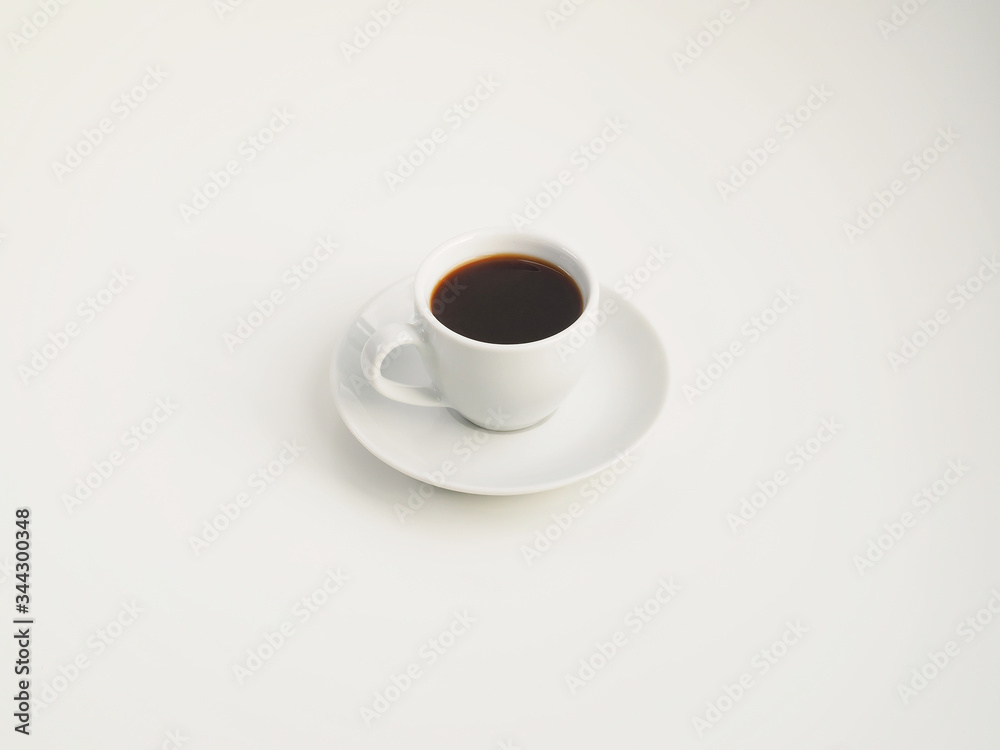 White cup of Dominican Republic.coffee Santo Domingo. White cup of Dominican Republic.coffee Santo Domingo.