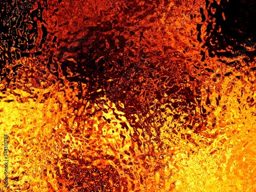 Illustration Bright background of a fiery flame of fire