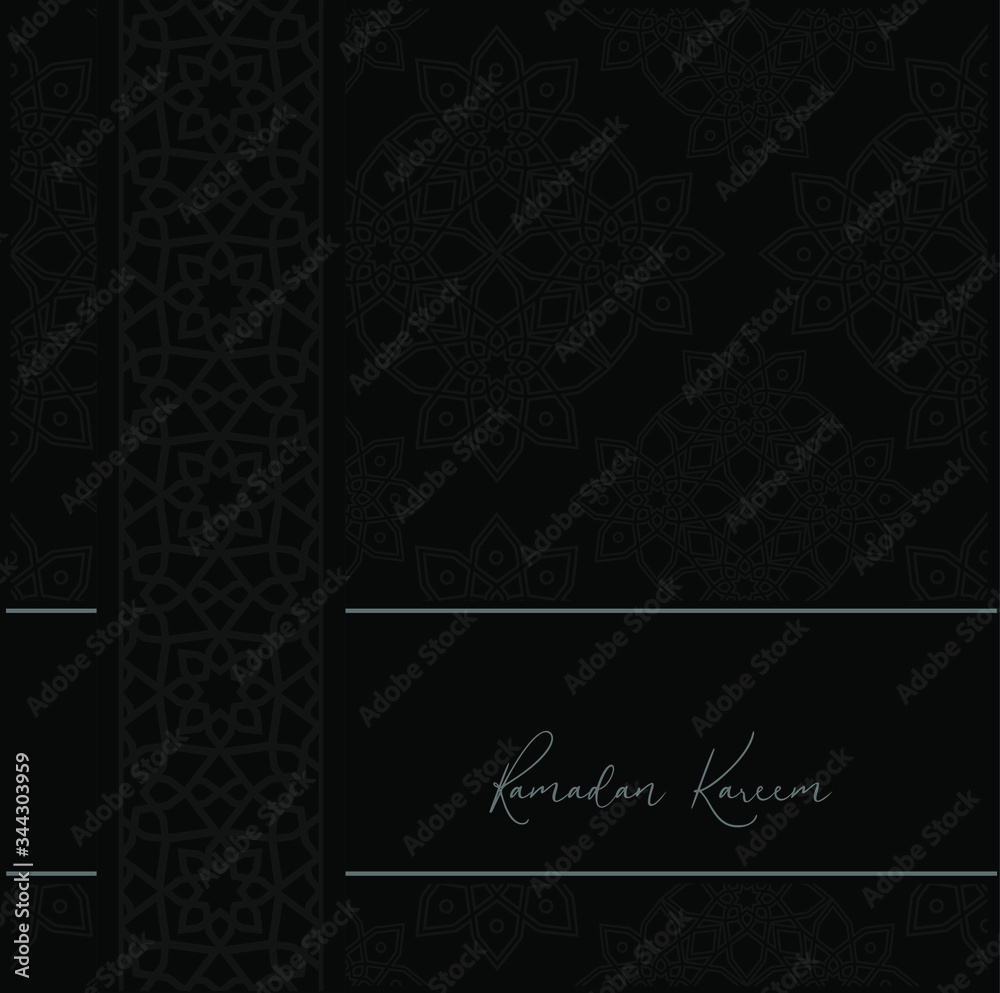 ramadan kareem card vector background