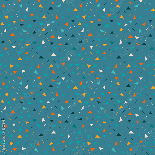 Colorful seamless geometric vector pattern. Childish background