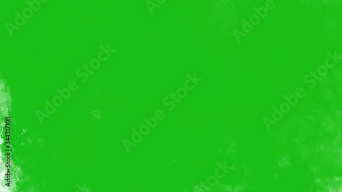 Abstract Paint Brush Strokes Reveal Alpha Channel. Green screen background, hand painted effect. Perfect for motion graphics, digital composition, masks, transitions, fades, mattes, reveals. UHD, 4K