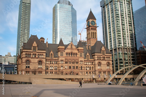 Old City Hall, Toronto. Perspective from Nathan Philips Square.