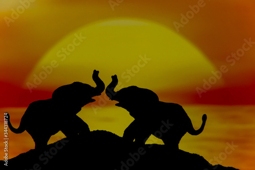 Elefantes en amor 