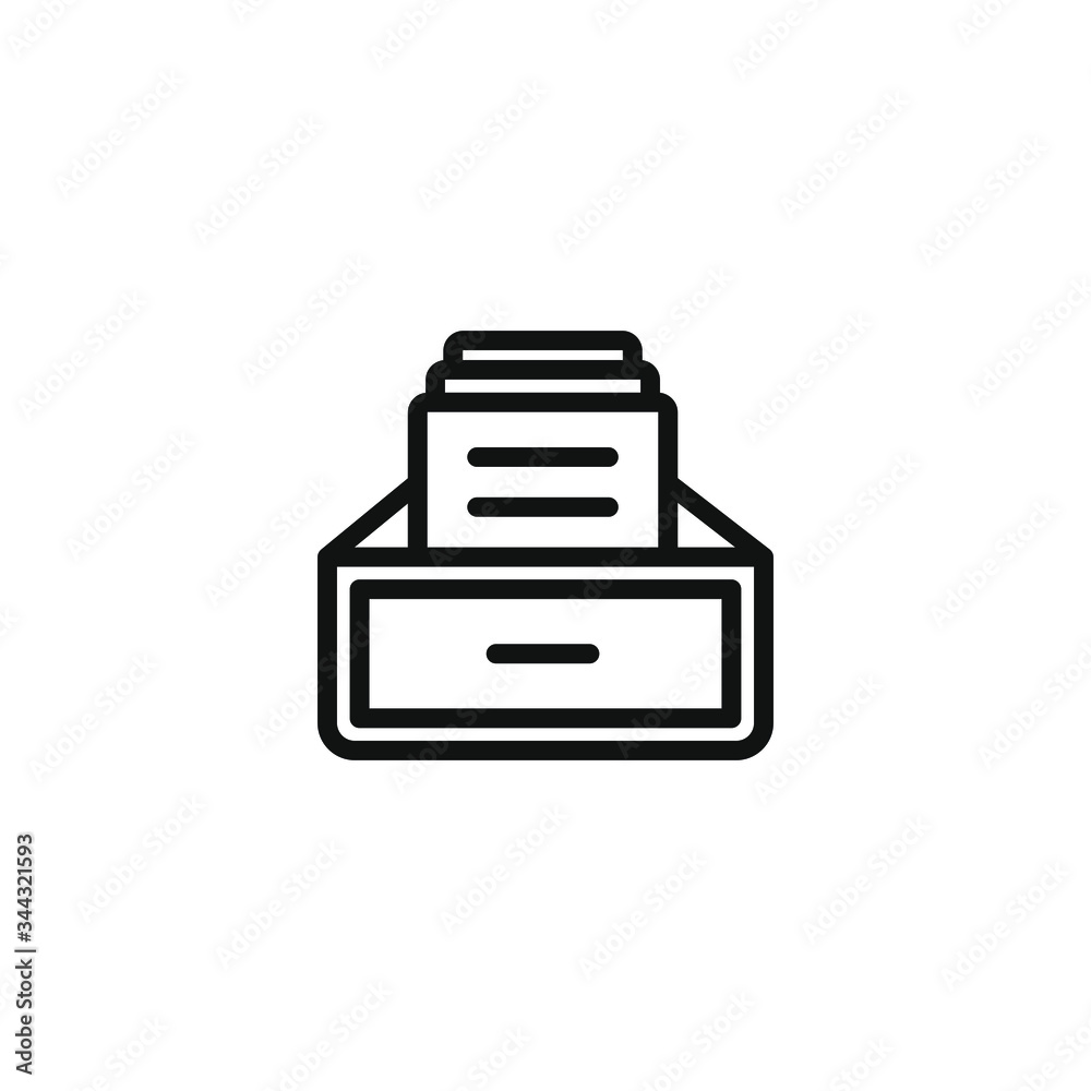 Archive storage icon design isolated on white background. Vector illustration Archive storage icon design isolated on white background. Vector illustration