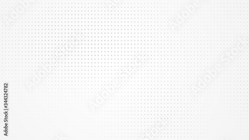 Dot white gray pattern gradient light texture background. Abstract technology big data digital background. 3d rendering.
