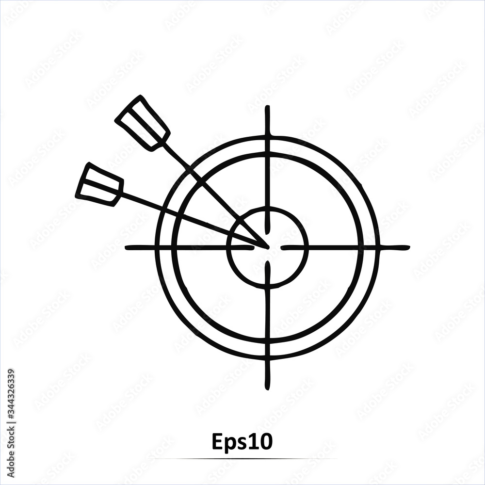 Target Icon. Vector Illustration. Eps10 Target Icon. Vector Illustration. Eps10