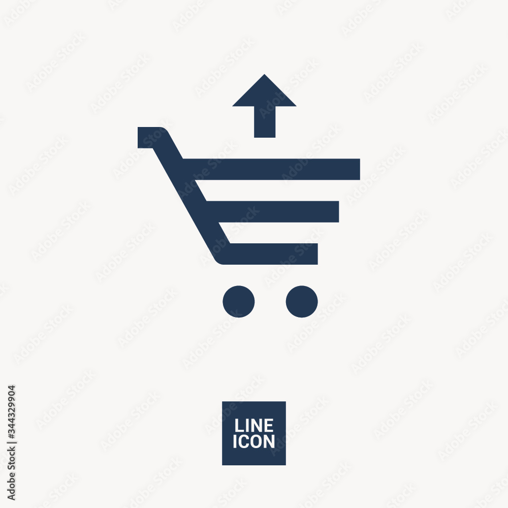 Shopping cart isolated minimal single flat linear icon for application and info-graphic. Commercial line vector icon for websites and mobile minimalistic flat design. Shopping cart isolated minimal single flat linear icon for application and info-graphic. Commercial line vector icon for websites and mobile minimalistic flat design.