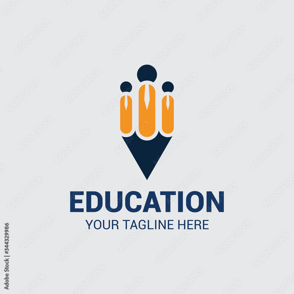 Obraz premium logo education 3