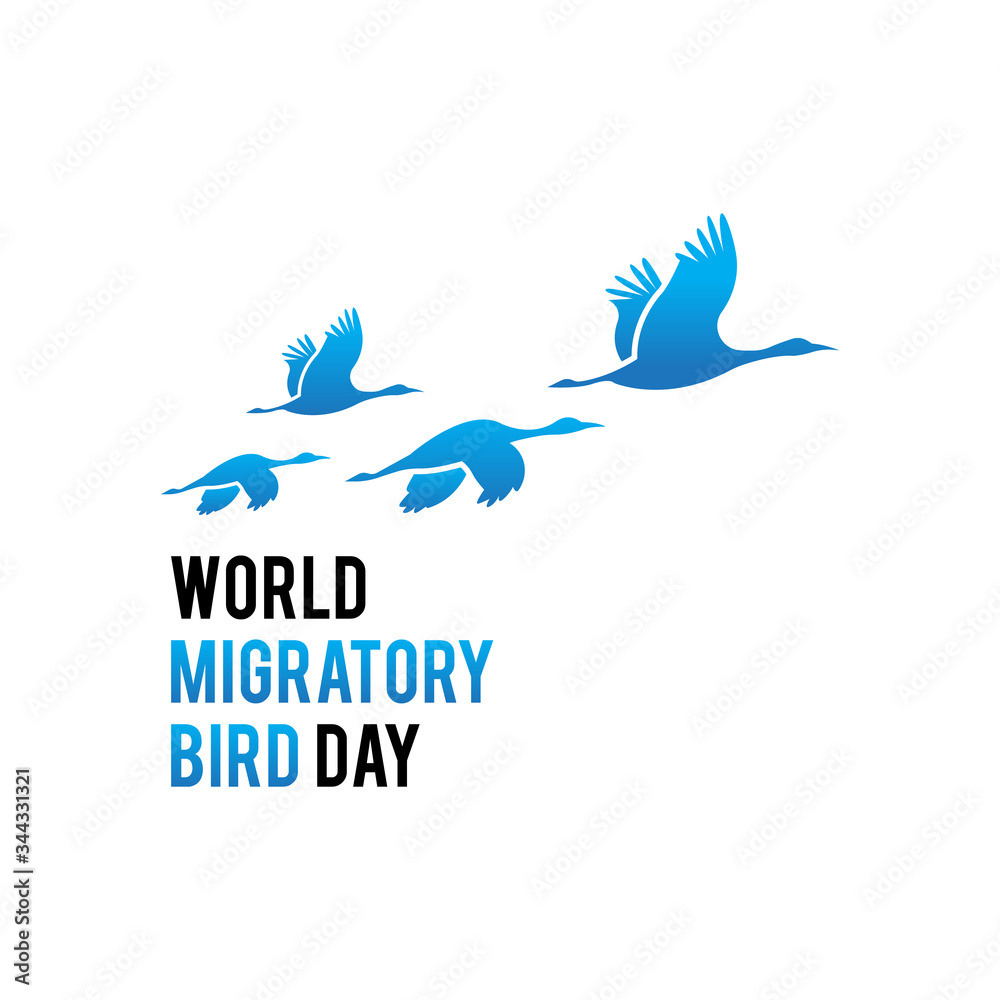 World migartory bird day. Logo icon vector. World migartory bird day. Logo icon vector.