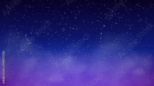 Vector background of an infinite space with stars, galaxies, nebulae. Bright blots with white dots. Space Stars Background.