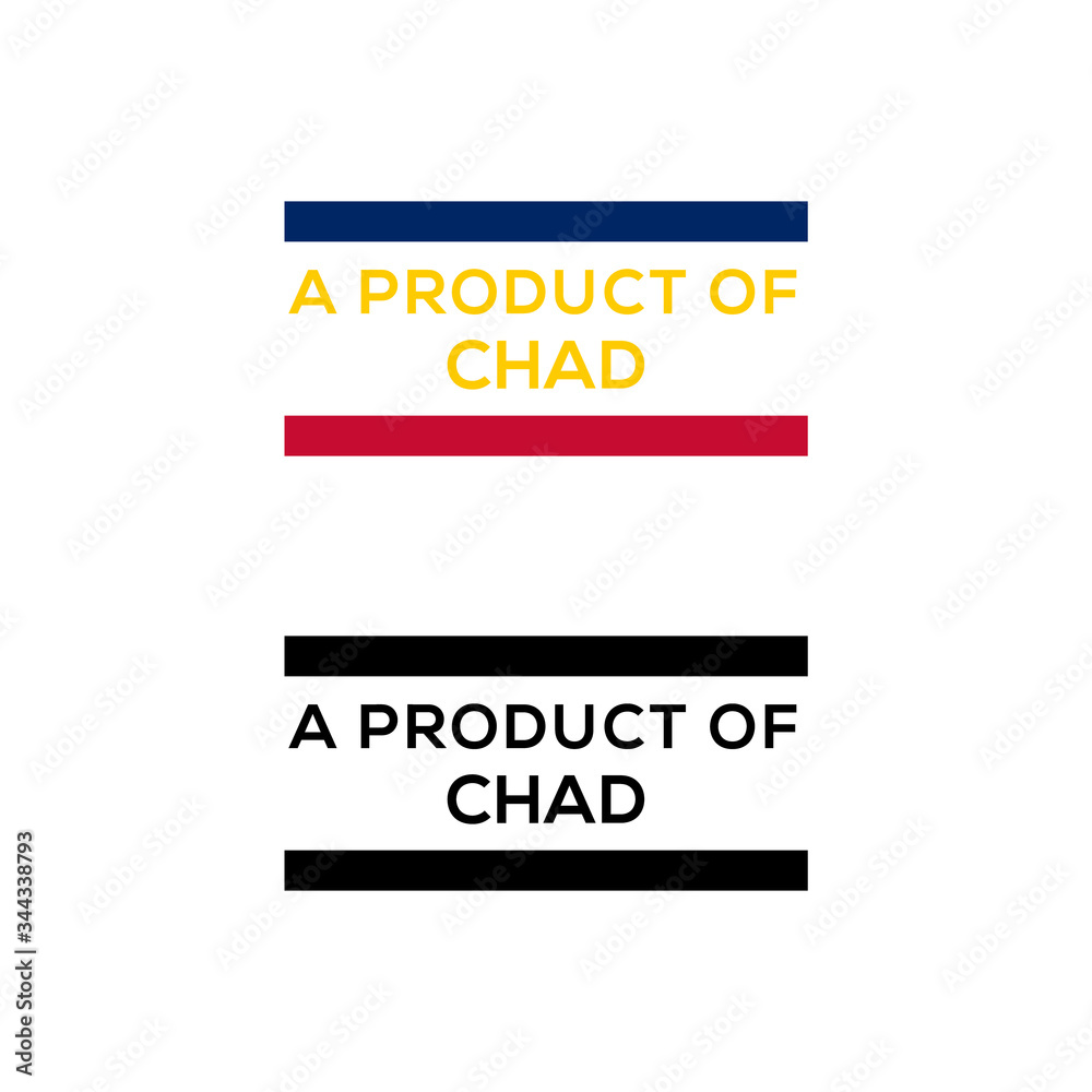 a product of Chad stamp or seal design vector download a product of Chad stamp or seal design vector download