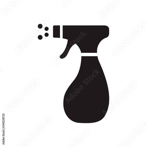 Cleaning spray bottle icon. Flat style design. Vector graphic illustration. Suitable for website design, logo, app, template, and ui. EPS 10.