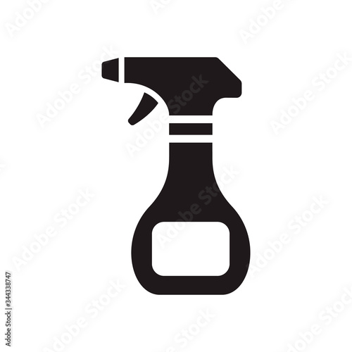 Cleaning spray bottle icon. Flat style design. Vector graphic illustration. Suitable for website design, logo, app, template, and ui. EPS 10.