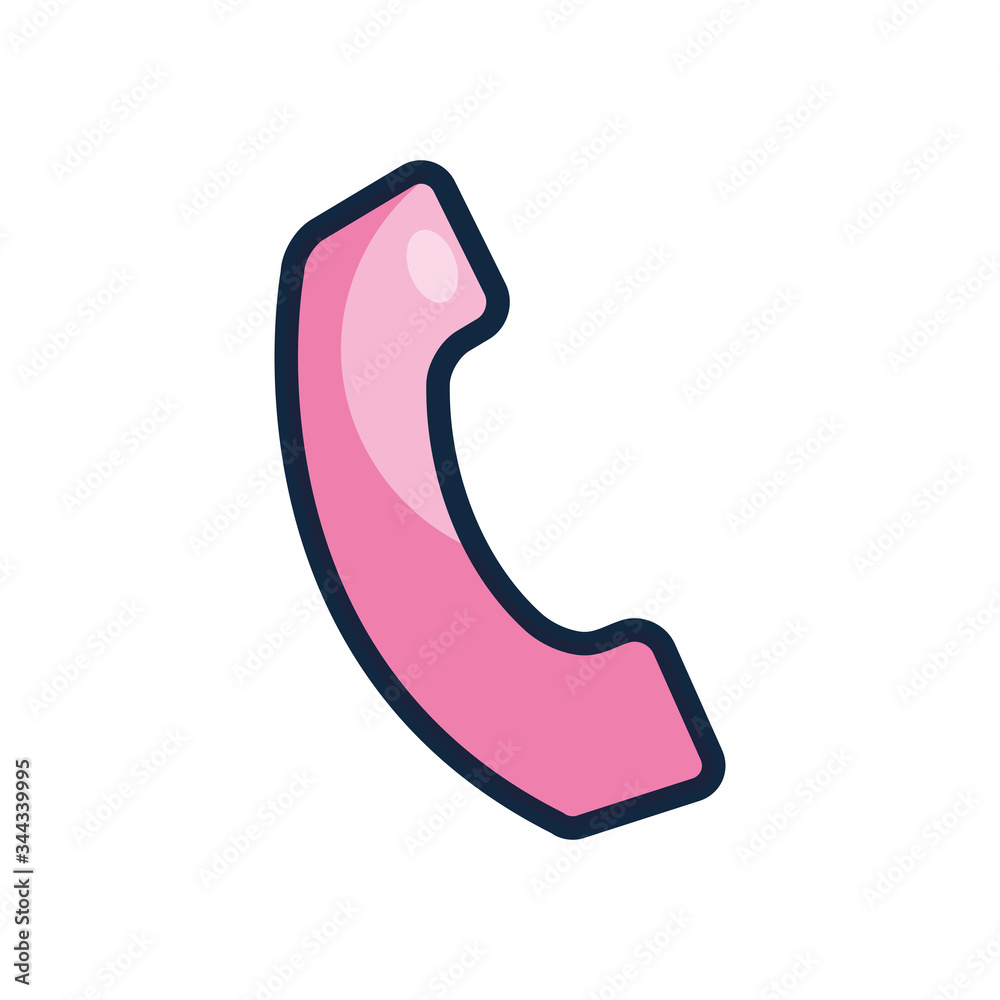 user interface concept, phone icon, line color style user interface concept, phone icon, line color style