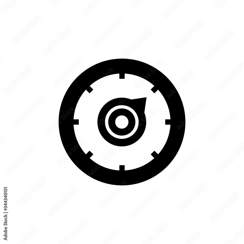 Thermostat icon in black solid flat design icon isolated on white background Thermostat icon in black solid flat design icon isolated on white background